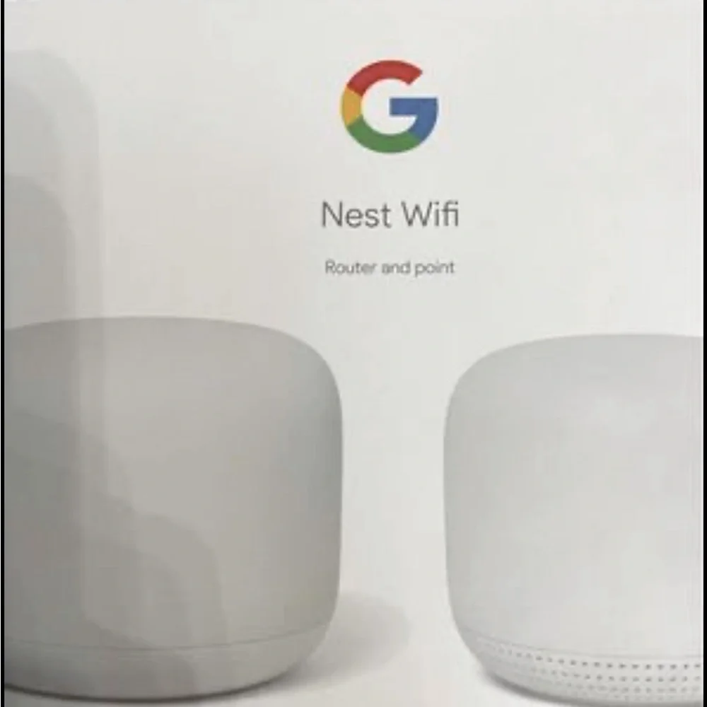 Google nest router & point (2pk) snow
